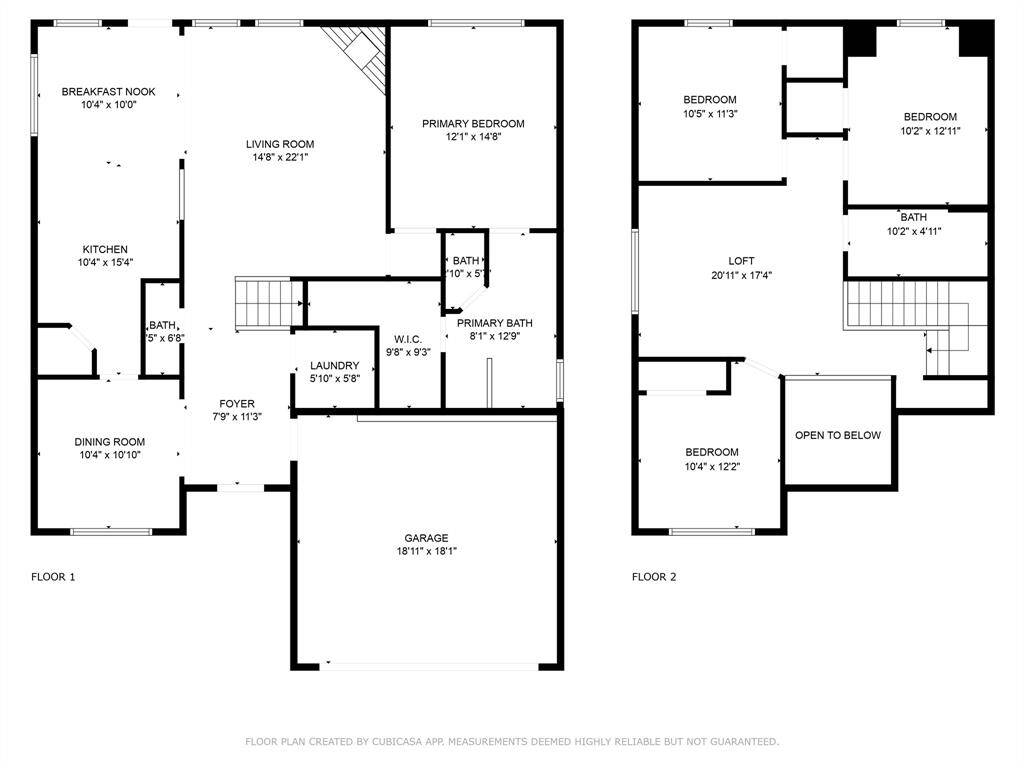 Room sizes approximate