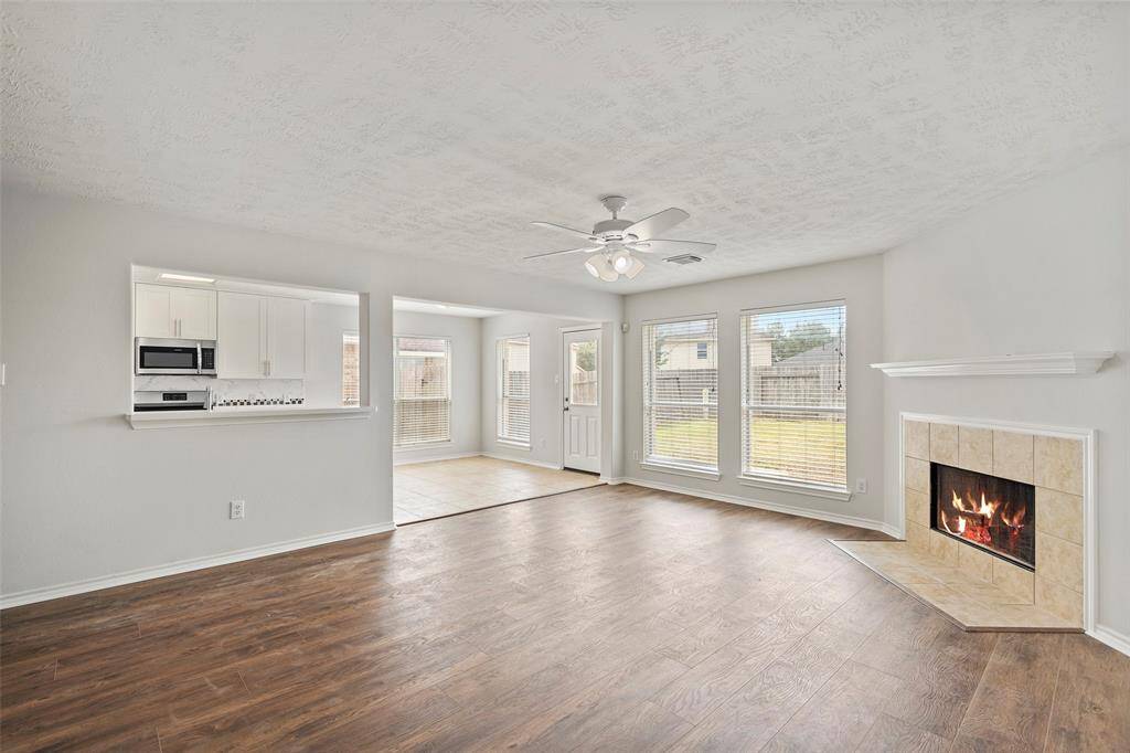 Bright, open family room