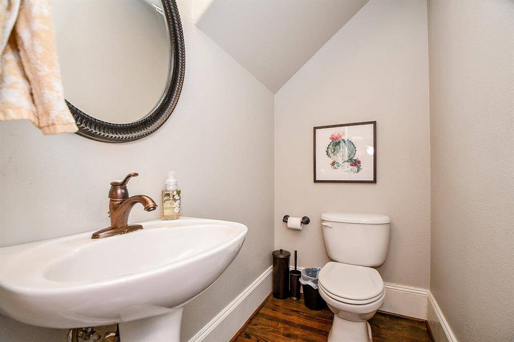 HALF-BATHROOM is just off of the entry.