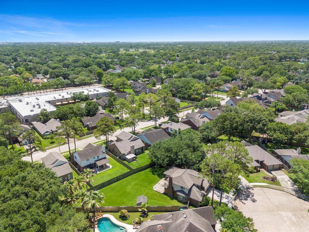 Clear Lake City is a mix of single-family homes and nearby community amenities.