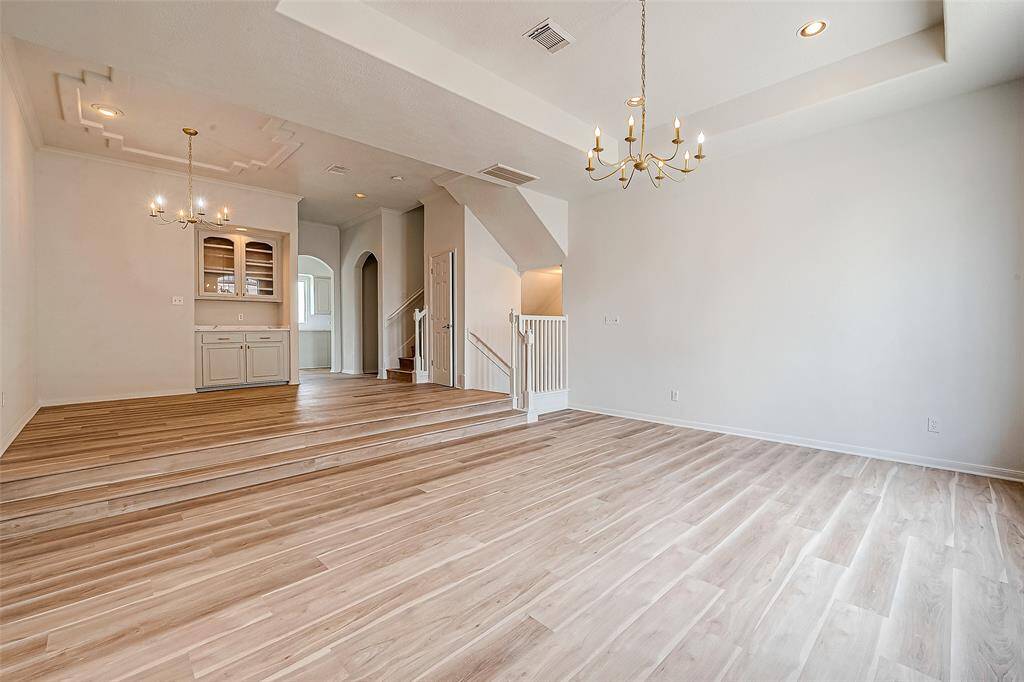formal living and dining room.