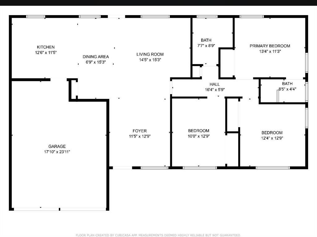 Floorplan for 2407 Willowby- All measurements are estimates