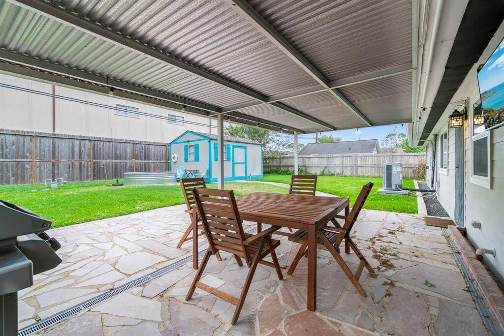 Relax in your covered outdoor space
