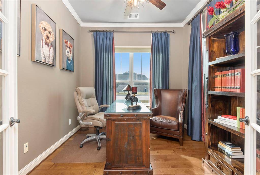 Study at the front of the home