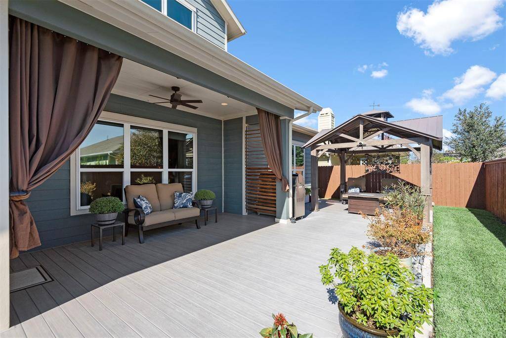 Covered back patio