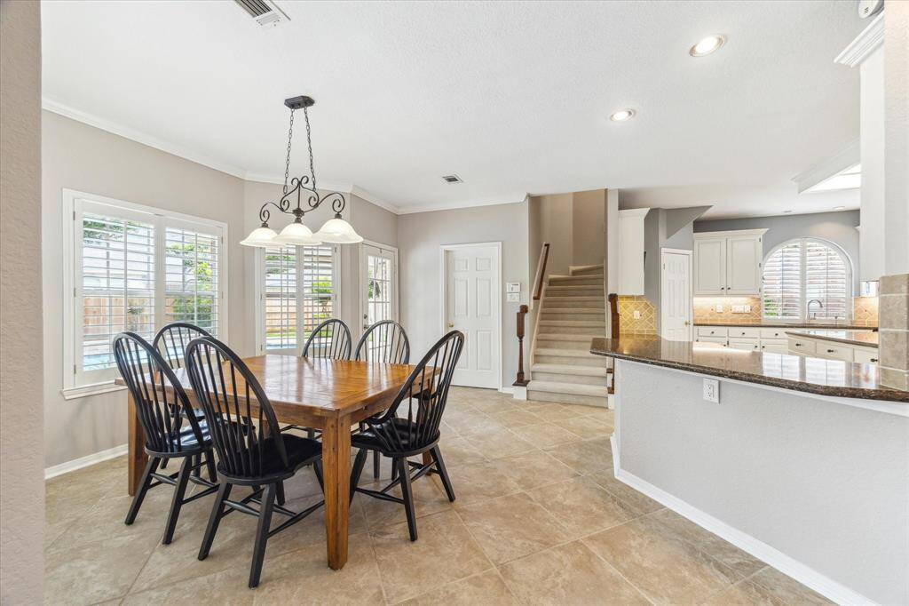 Breakfast room located off of kitchen