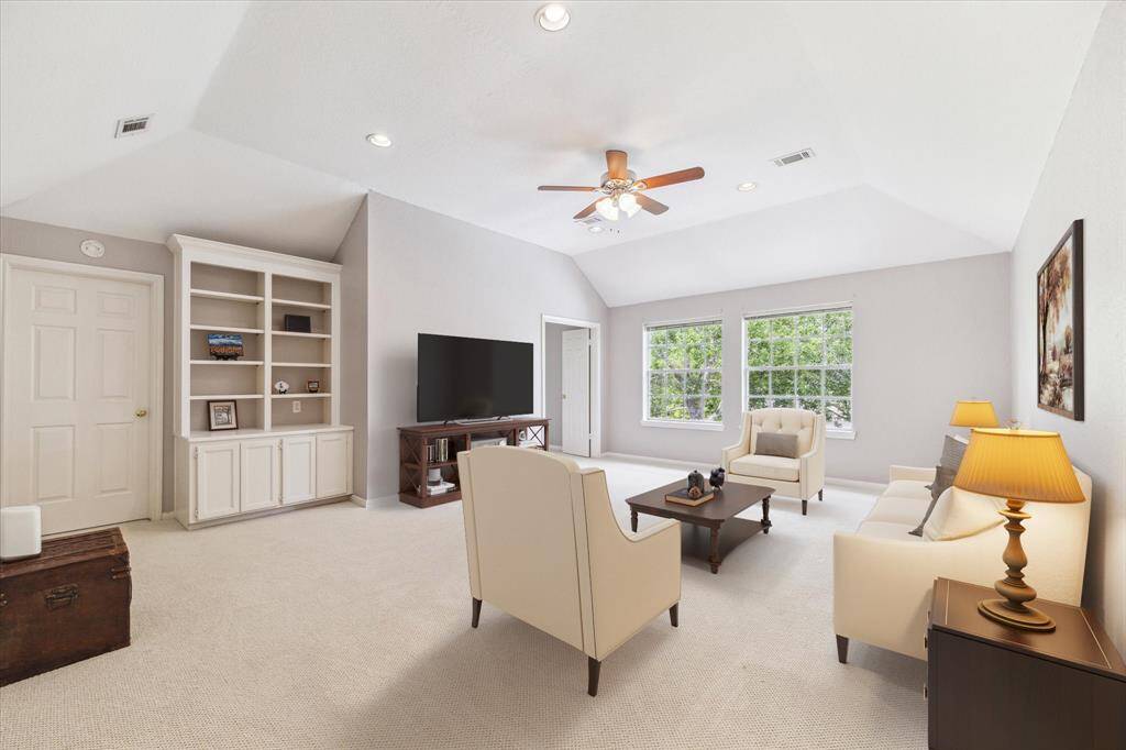 *Virtually staged* A view of how this space could be used as a media/living room