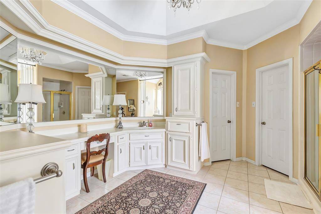 Another view of the Primary bath with vanity and sink