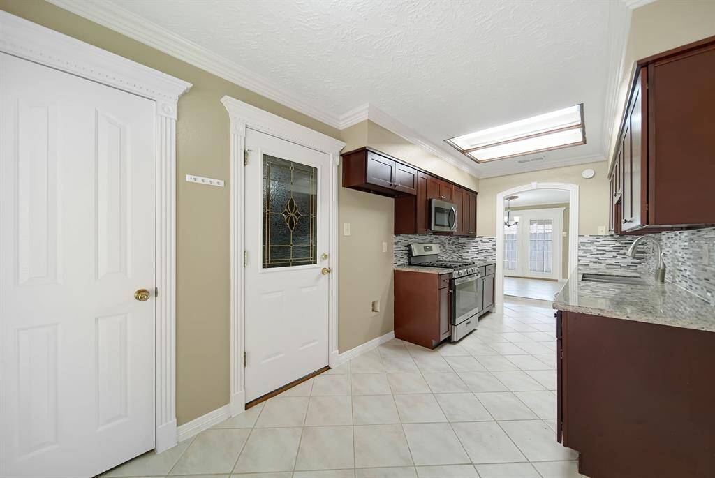 Convenient garage access from kitchen
