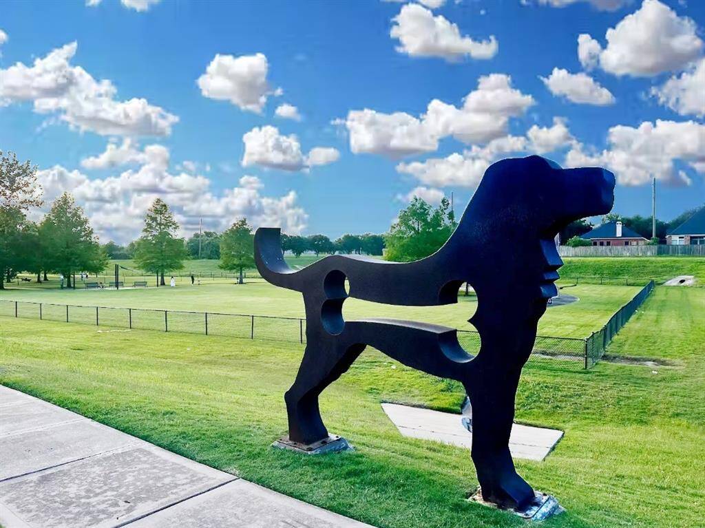 A spacious off-leash dog park where furry friends can run, play, and socialize freely.