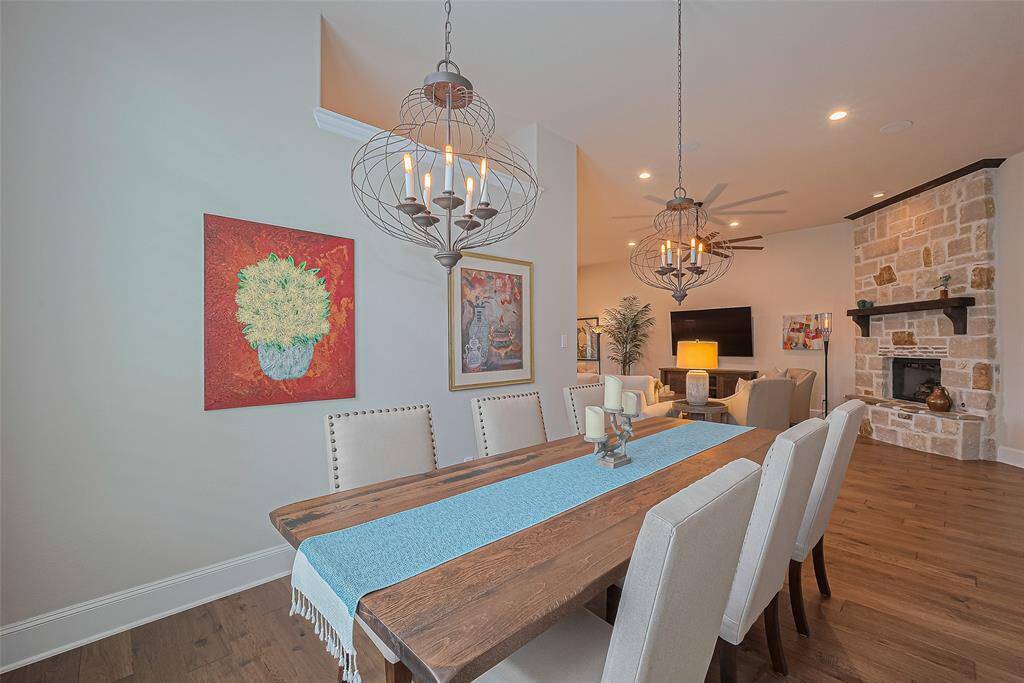 Alternate view of the formal dining room