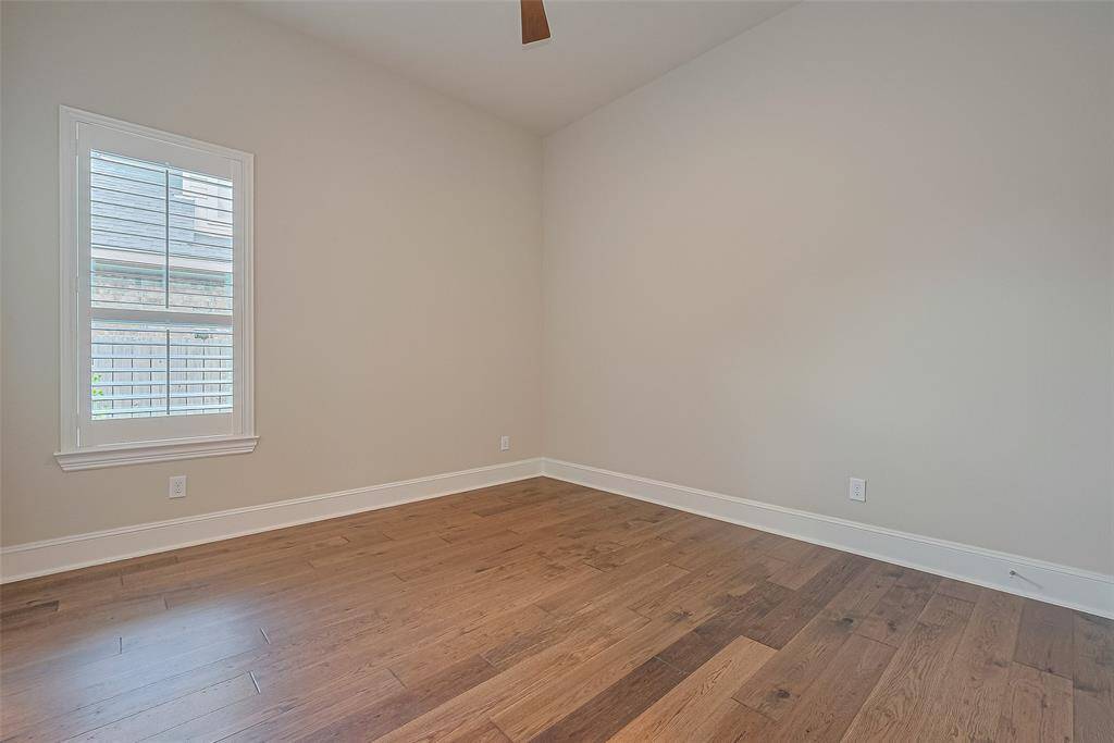 The second of three secondary bedrooms