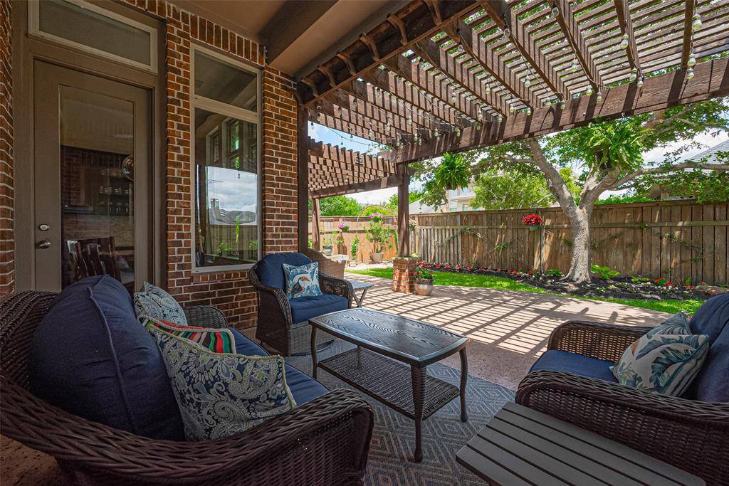 You have not one but two areas for outdoor entertaining...
