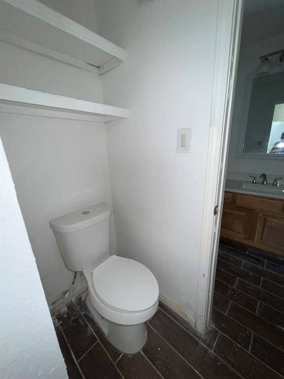 Toilet area for the main bathroom