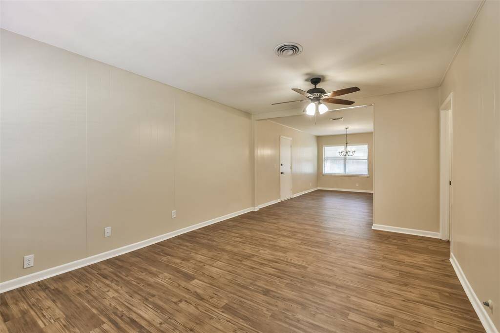 View from front door into kitchen/dining area
