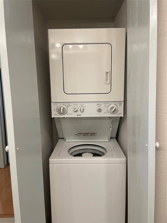 A combination washer and dryer is included.