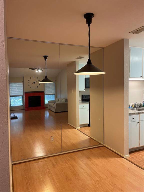 Dining area is separate from the living room and conveniently connected to the kitchen