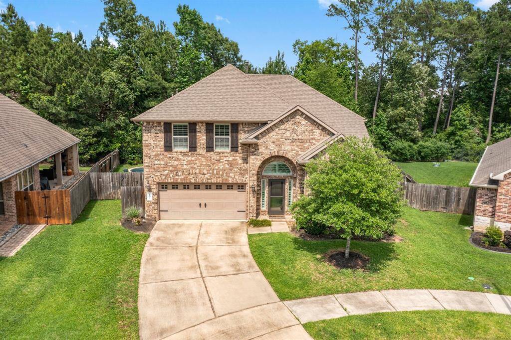 Experience the exciting community of Water Crest on Lake Conroe, just minutes from I-45 with private lake access! This elegant residence backs to a wooded greenbelt for privacy and features 4 spacious bedrooms, 3 full baths, game room, family room, Kitchen and Dining room, and a study. There’s a huge covered deck and extended patio with hand-troweled concrete floors. Amazing pool ready for summer. The open living spaces are ideal for both entertaining and everyday comfort.