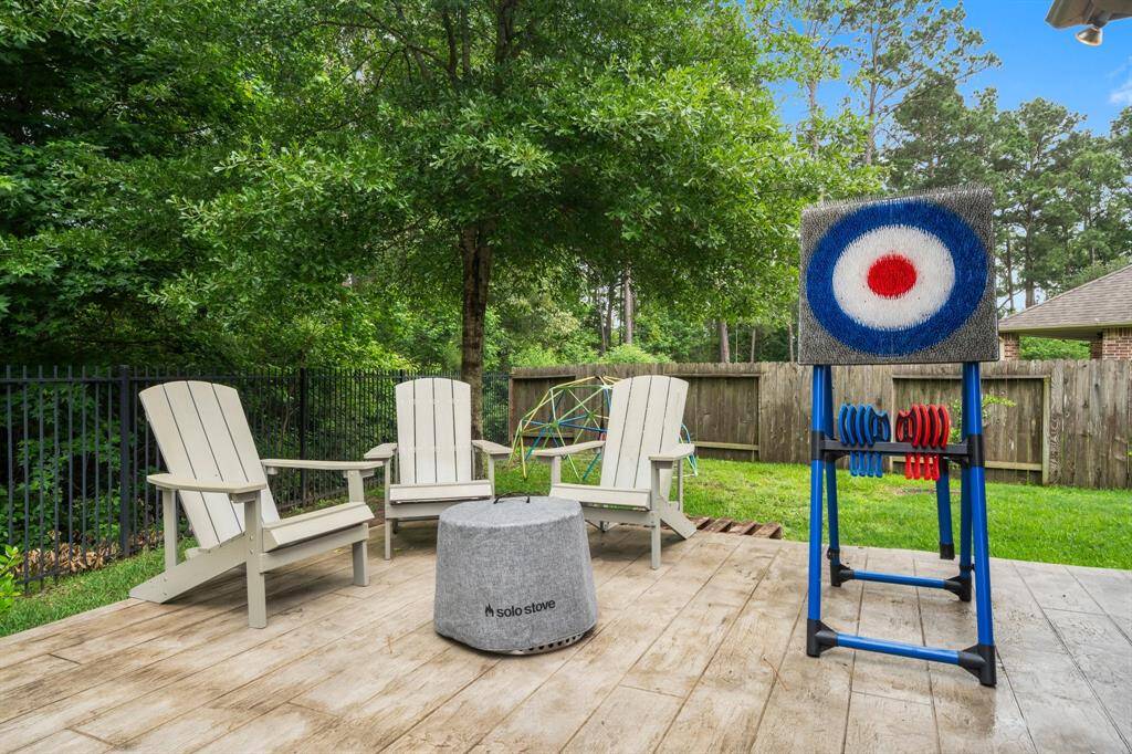 Enjoy lounging under the stars. The extended patio offers open-air living as well as a covered option.