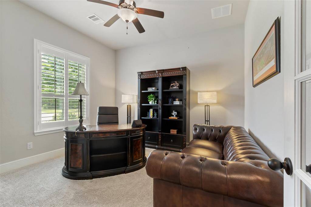 The study at the front of the home could also be used as a formal living area, maybe a playroom.  The options are endless.
