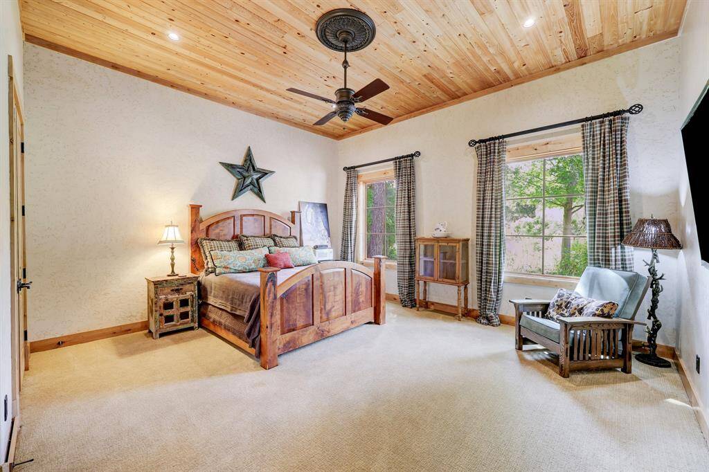 The casita has a walk in closet, built in desk, and room for a seating area.