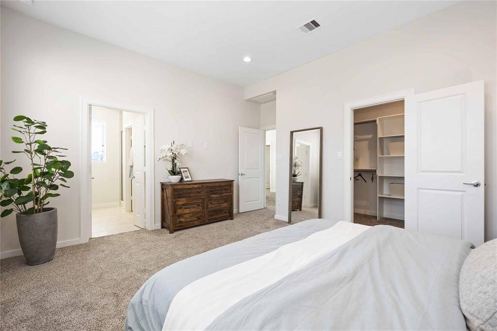 2nd Floor Primary Bedroom and Bathroom View