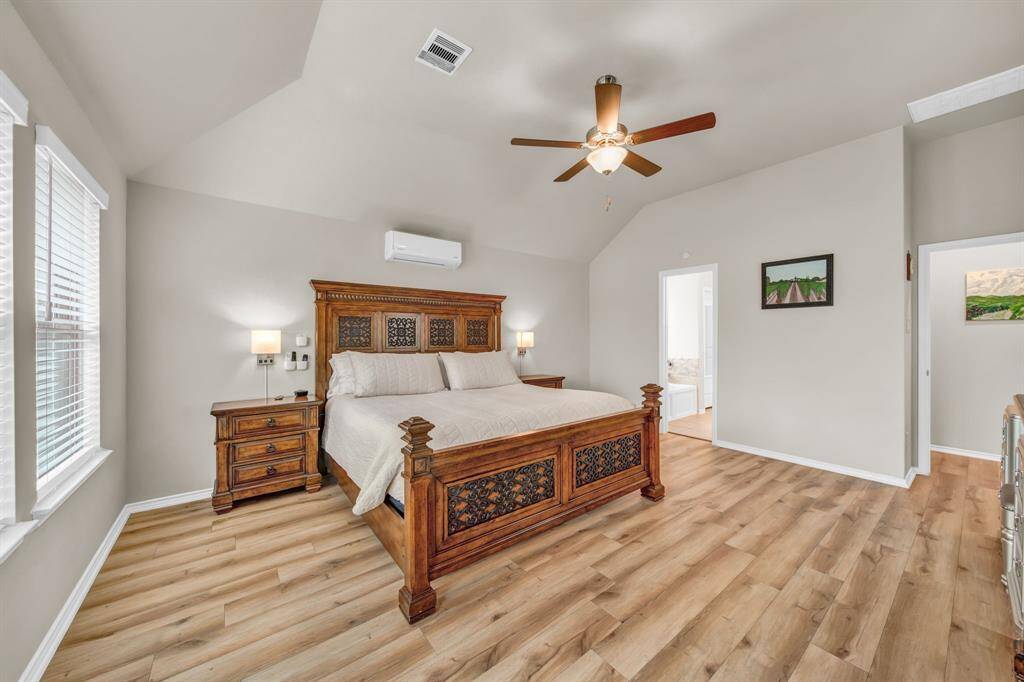 Primary suite with access to bathroom.