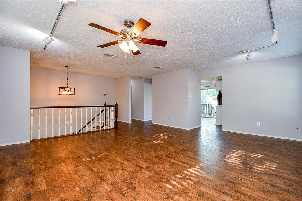 Lots of natural light in the large open area, perfect for lounging or entertaining.