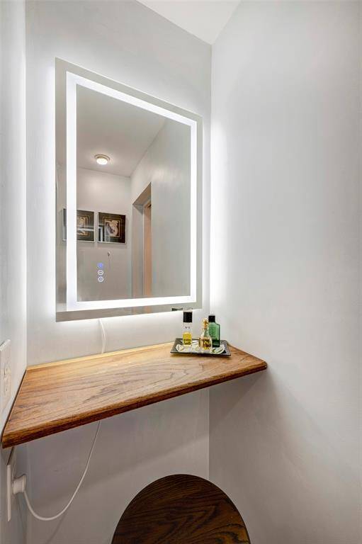Vanity area of the primary bathroom.
