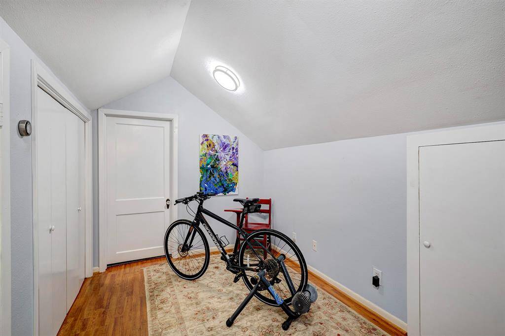 Between the secondary upstairs bedrooms is a nice area to use as a home gym or office.