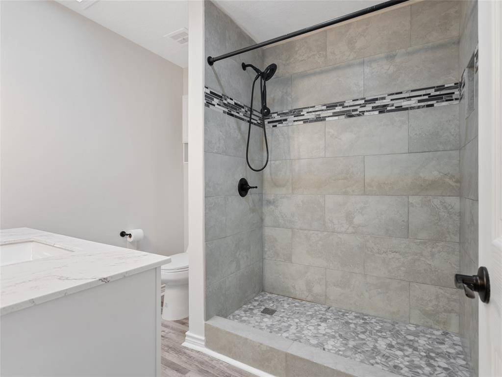 Fully renovated primary restroom