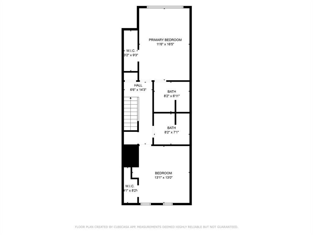 Upstairs floor plan (room sizes approximate)