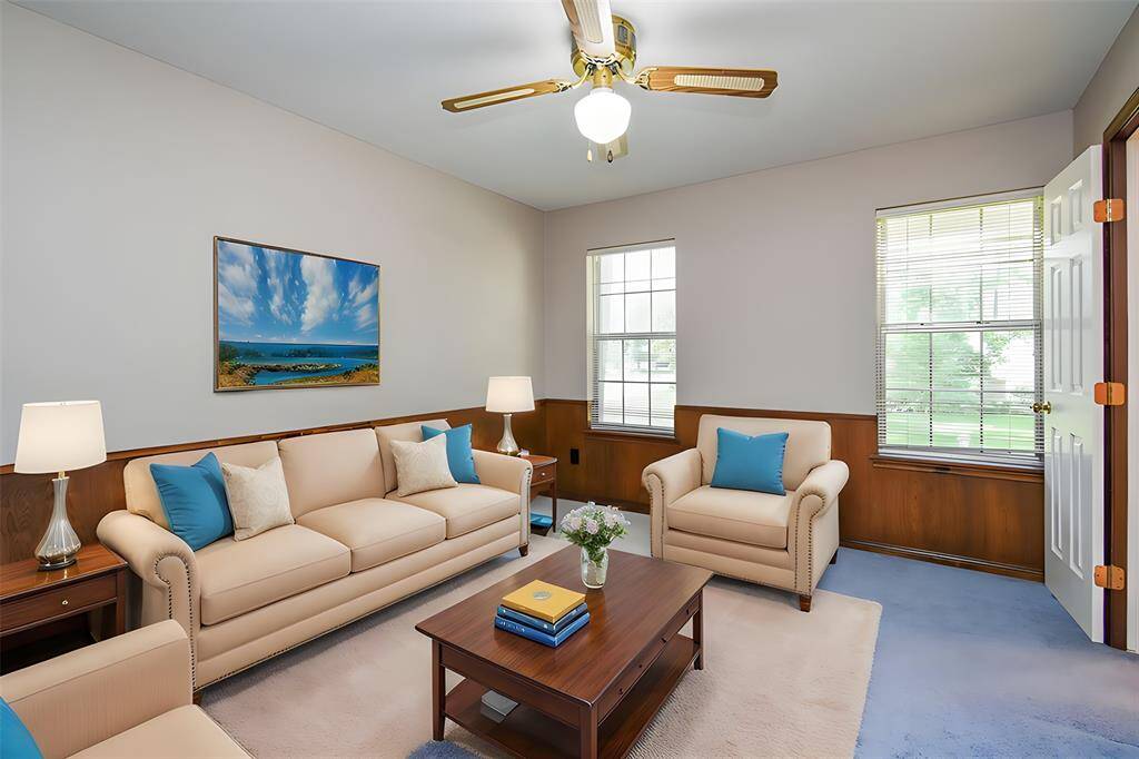 This is Virtually Staged Flex Game Room or 5th Bedroom.