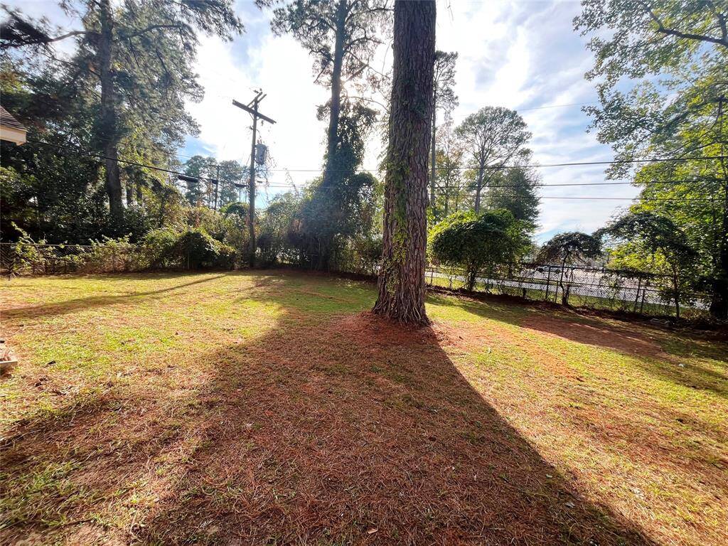 Fenced back yard