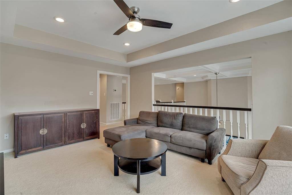 Another view of the gameroom overlooking downstairs.