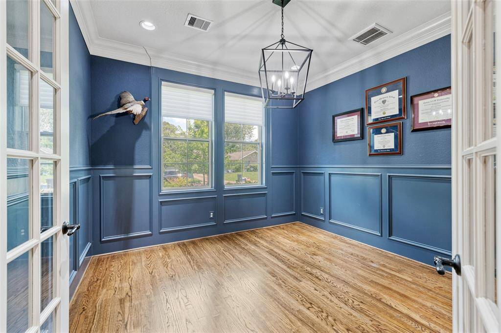 Work from home or make this spacious room a library.