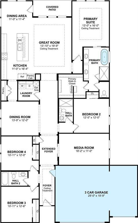 The Warren floor plan by K. Hovnanian Homes. 1st Floor Shown. *Prices, plans, dimensions, features, specifications, materials, and availability of homes or communities are subject to change without notice or obligation.