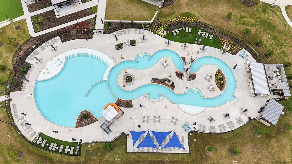 Another view of the neighborhood pool with lazy river.