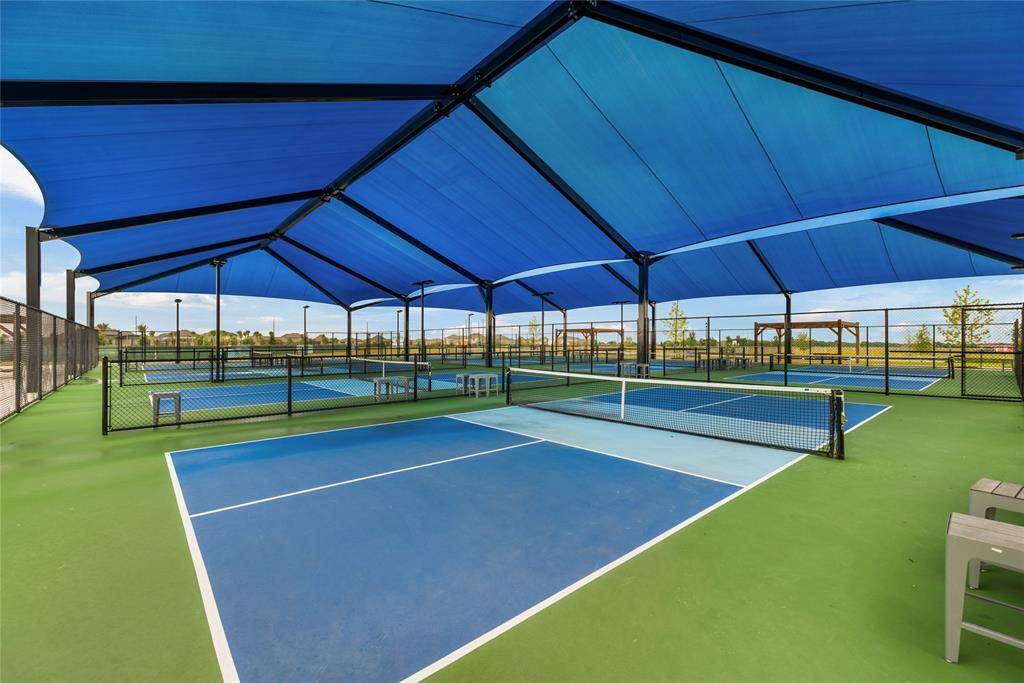 Covered pickleball courts to beat the summer heat!