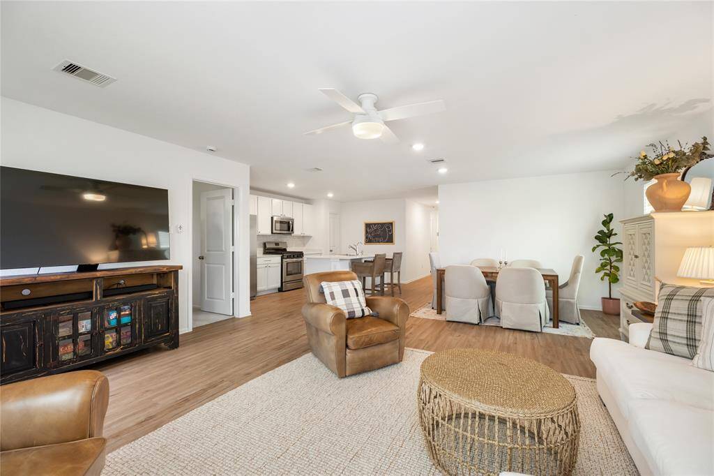 Open-concept layout that connects the kitchen and living room seamlessly.