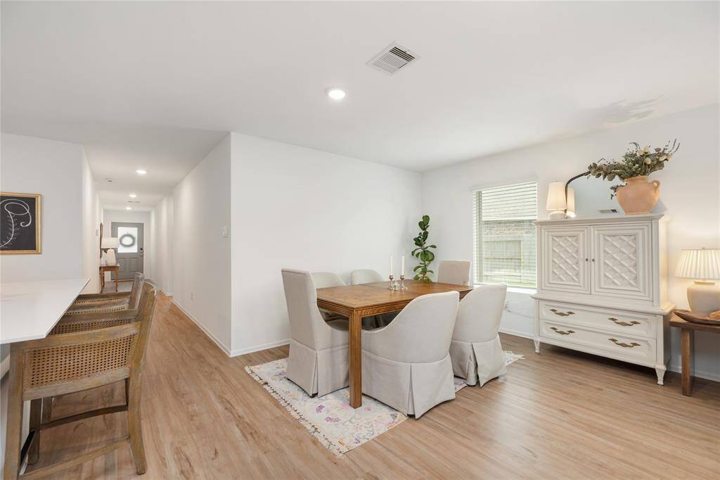 This dining area is perfect for casual meals or hosting dinner with friends and family.
