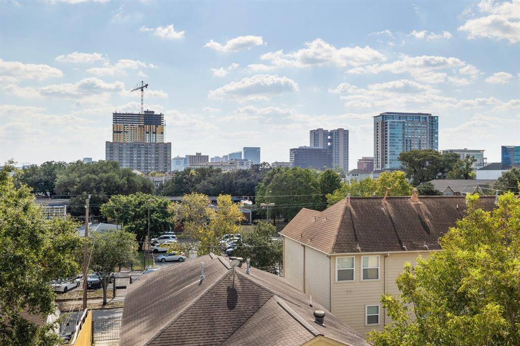 View of the Museum District from the balcony.