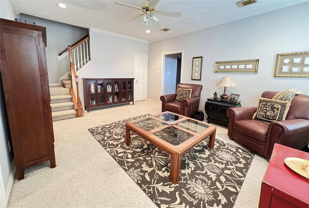 Flex space on the second floor, great for additional living space, play room or game room.