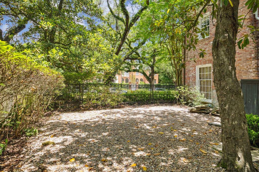 The front yard is also gated.