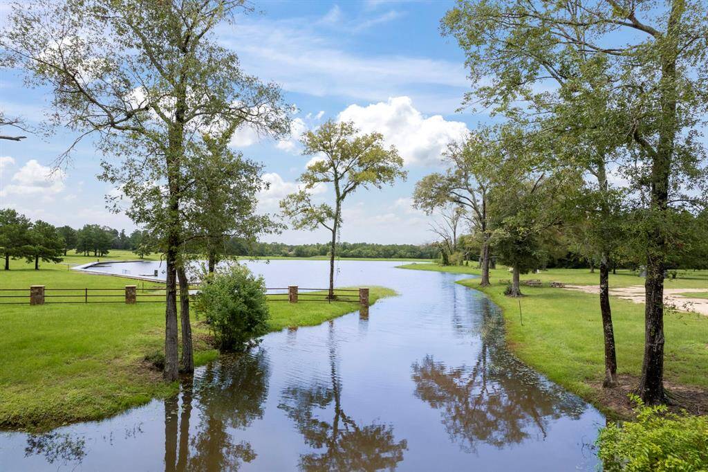 Broad view of the lake after heavy rain