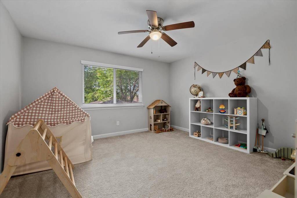 The fourth upstairs bedroom is large and has more than enough closet space.