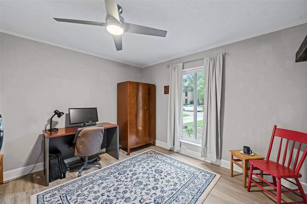This flex room could be a home office or study...