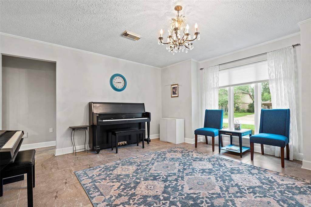 This formal is being used as music room at the moment.