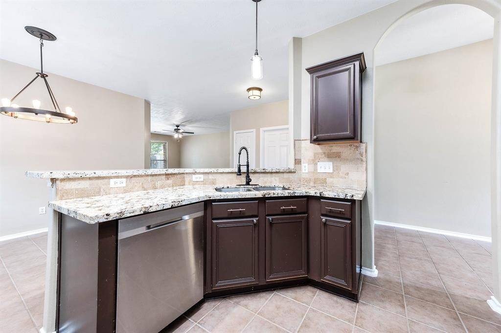 Sleek marble countertops!