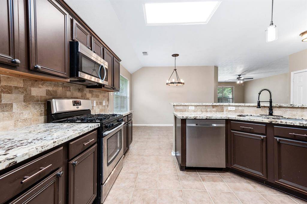 Sleek marble countertops!